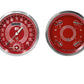 Classic Instruments V8RS62SLC V8 Red Steelie - 2 Gauge Set 4-5/8" Speedtachular & Quad