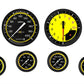 Classic Instruments AX351YBLF AutoCross Yellow Six Gauge Set 351