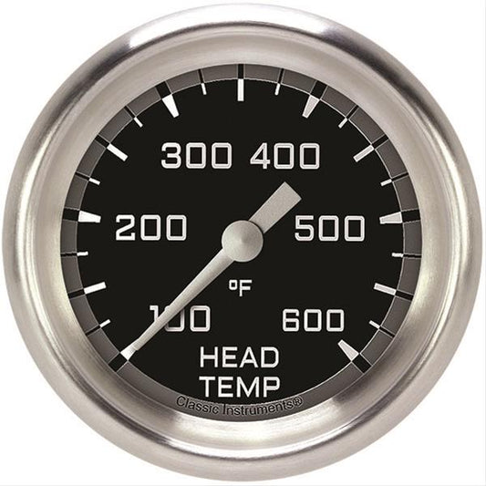 Classic Instruments AX397GAPF Autocross Gray 2 5/8" Cylinder Head Temp. Gauge