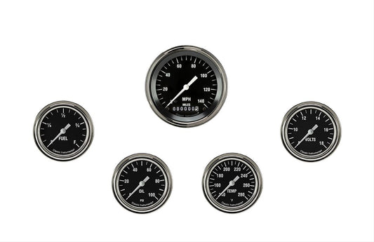 Classic Instruments HR300SLF Hot Rod Five Gauge Set 300