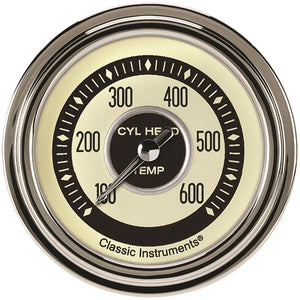 Classic Instruments NT397SLC Nostalgia VT 2 5/8" Cylinder Head Temp. Gauge