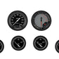 Classic Instruments AX201GBLF AutoCross Gray Six Gauge Set 201
