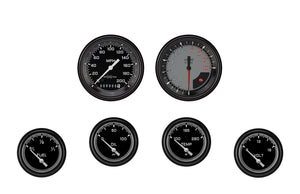 Classic Instruments AX201GBLF AutoCross Gray Six Gauge Set 201