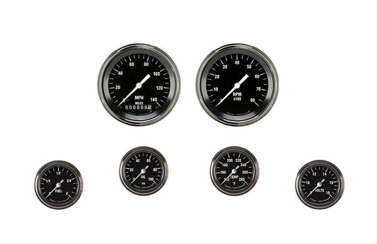 Classic Instruments HR101SLF Hot Rod Six Gauge Set 101