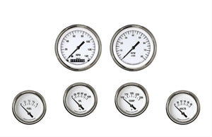 Classic Instruments WH201SLF White Hot Six Gauge Set 201
