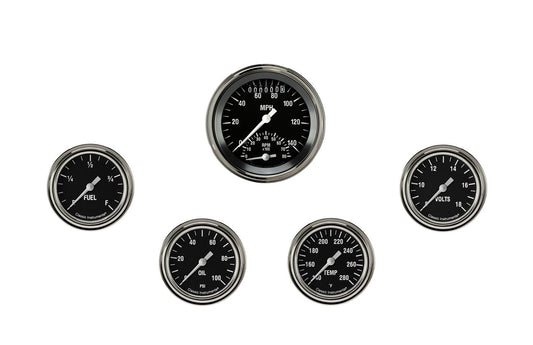 Classic Instruments HR335SLF Hot Rod Five Gauge Set 335