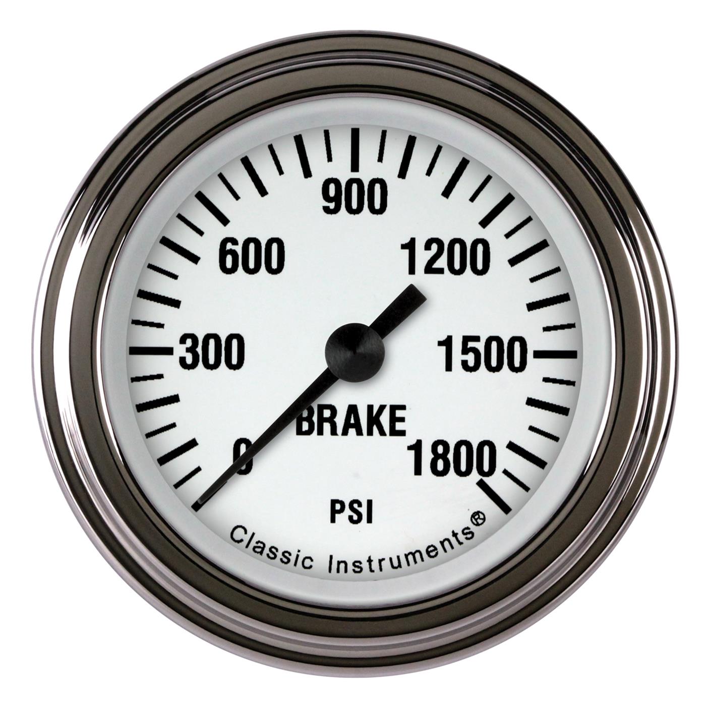 Classic Instruments WH167SLF White Hot 2 1/8" Brake Pressure Gauge