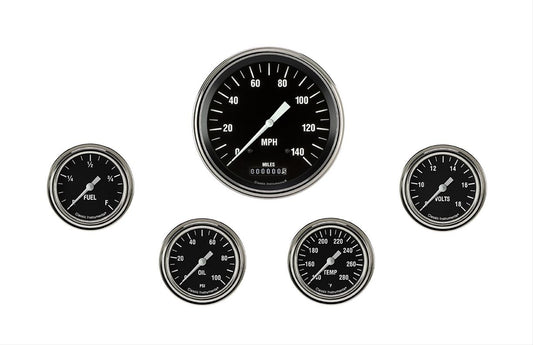 Classic Instruments HR354SLF Hot Rod Five Gauge Set 354
