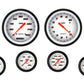 Classic Instruments VS351WBLF Velocity White Six Gauge Set 351