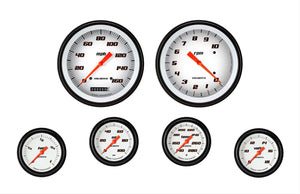 Classic Instruments VS351WBLF Velocity White Six Gauge Set 351