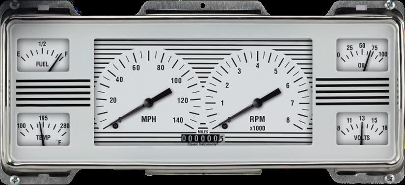 Classic Instruments FC40WH 1940 Ford White Hot style 6 in 1 cluster