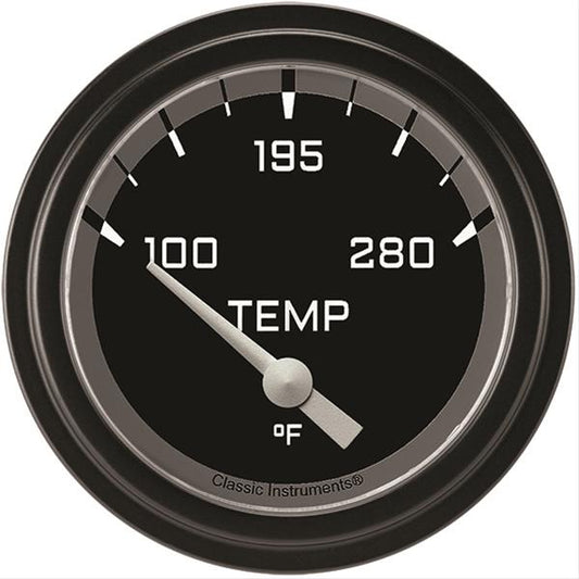 Classic Instruments AX226GBLF-06 Autocross Grey w/ Black Bezel 2 5/8" Water T