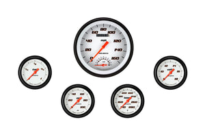 Classic Instruments VS365WBLF Velocity White Five Gauge Set 365