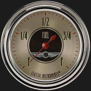 Classic Instruments AN309SLC All American Nickel 2 5/8" Fuel Gauge