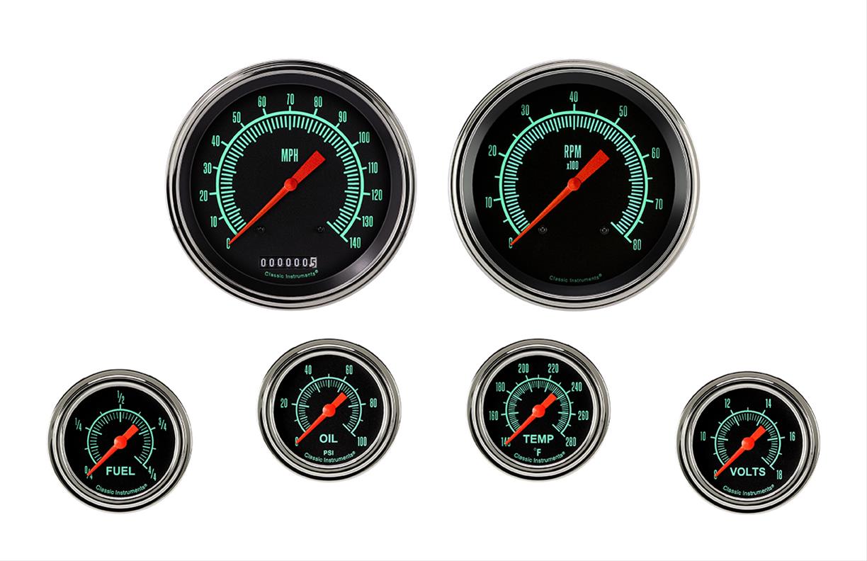 Classic Instruments GS351SLF G/Stock Six Gauge Set 351