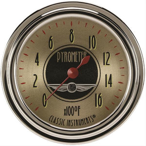 Classic Instruments AN398SLC All American Nickel 2 5/8" Exhaust Gas Temp. Gauge