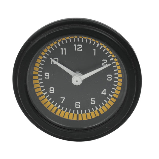 Classic Instruments AX90YBLF Autocross Yellow - Clock Gauge 2-1/8"