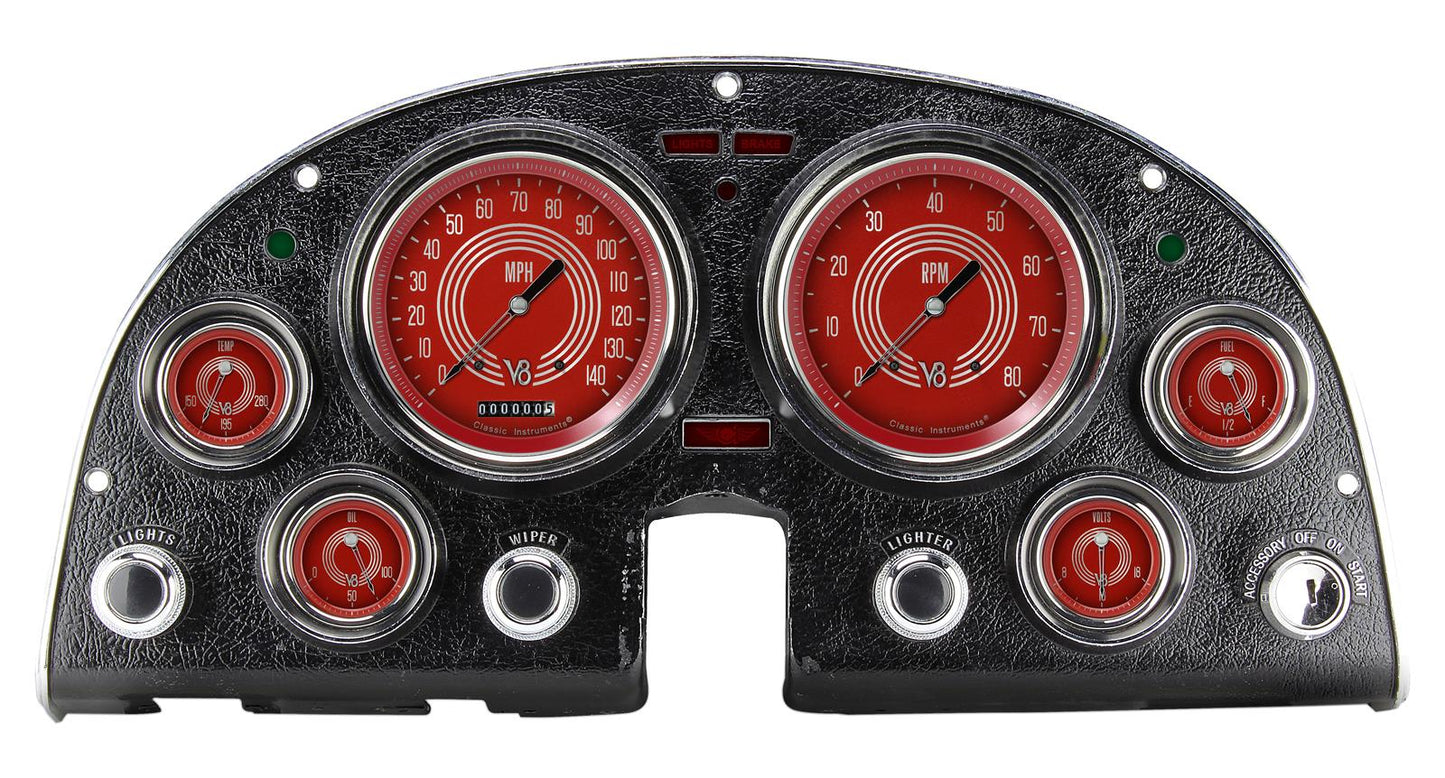 Classic Instruments CO63V8RS V8 Red Steelie 1963-67 Corvette Package