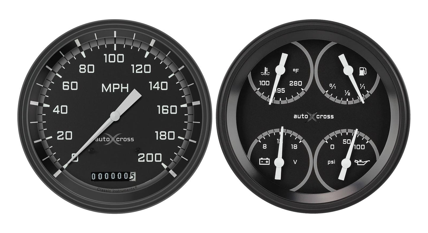 Classic Instruments CT47AXG52 1947-53 AutoCross Gray Truck Package