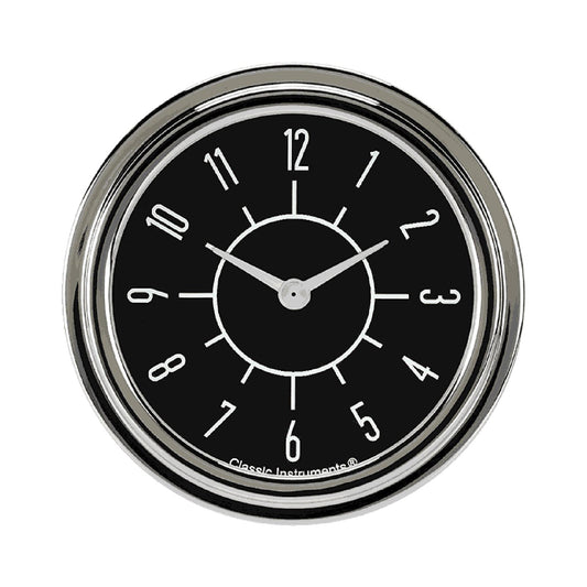 Classic Instruments SX92BSLF 6-Pack Matching Black 2 5/8" Clock