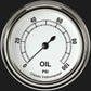 Classic Instruments CW381SLF Classic White 2 5/8" Oil Pressure Gauge