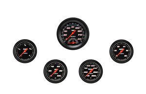 Classic Instruments VS335BBLF Velocity Black Five Gauge Set 335