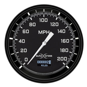 Classic Instruments AX56DGBLF AutoCross Gray 4 5/8" Speedometer with Information Screen