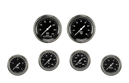 Classic Instruments HR301SLF Hot Rod Six Gauge Set 301