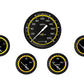 Classic Instruments AX254YBLF AutoCross Yellow Five Gauge Set 254