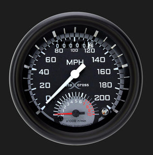 Classic Instruments AX20GBLF AutoCross Gray 3 3/8" Ultimate
