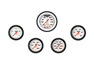 Classic Instruments VS335WBLF Velocity White Five Gauge Set 335