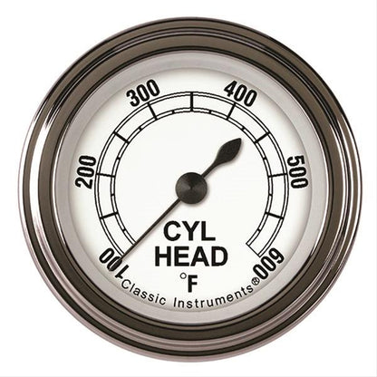 Classic Instruments CW197SLF Classic White 2 1/8" Cylinder Head Temp. Gauge