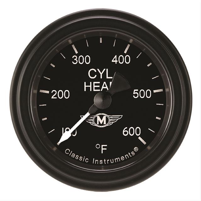 Classic Instruments MA197BLF Moal Bomber 2 1/8" Cylinder Head Temp. Gauge