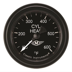 Classic Instruments MA197BLF Moal Bomber 2 1/8" Cylinder Head Temp. Gauge