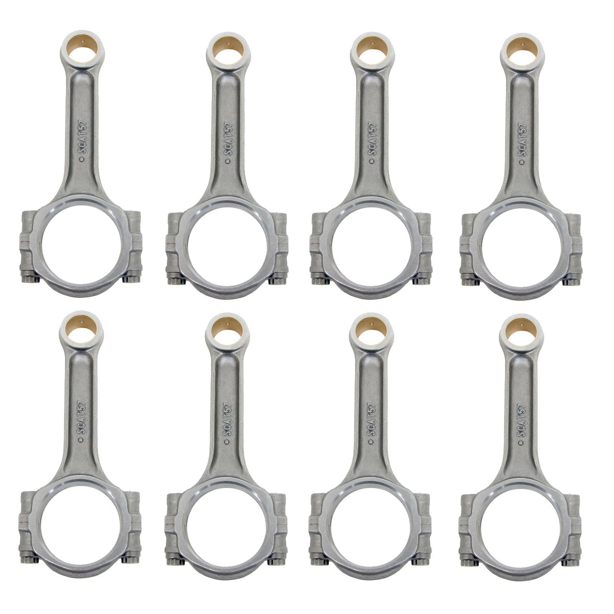 SCAT SC2570012A Conrods Holden 355 5.7" Bushed Incl ARP 2000 Series Bolts