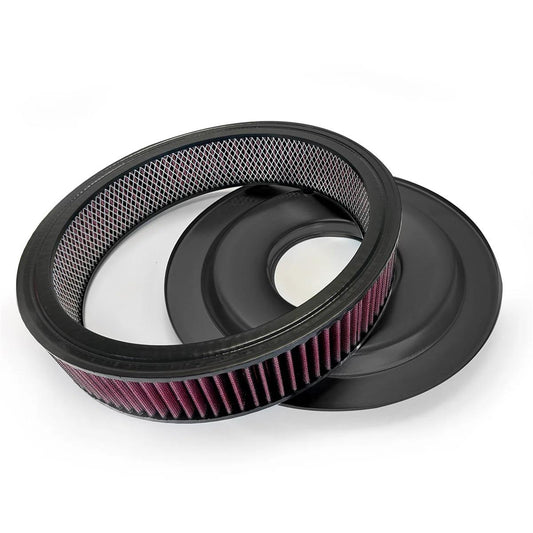 BluePrint BPP143BK 14" BluePrint Black Air Cleaner w Flat Base Black Air Cleaner Assembly