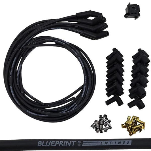 BluePrint BPP28610 8mm SPARK PLUG WIRE SET, 135 DEGREE BOOTS, BIG BLOCK CHEVY Ford SB Spark Plug Wire Set