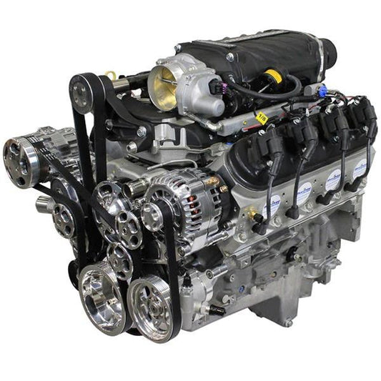 BluePrint PSLS4272SCTK Ford 427 CI LS ProSeries Stroker Crate Engine Dressed Longblock w/ Supercharger