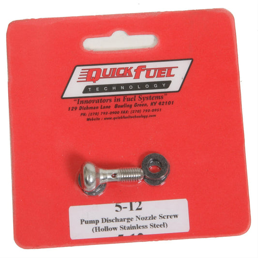 Quick Fuel QFT5-12QFT S/S Hollow Pump Nozzle Screws