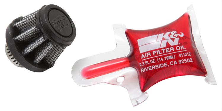K&N Filters KNRU-3490 Universal Rubber Filter 5/16"Flg 1-3/8""B 1"T 1"H"