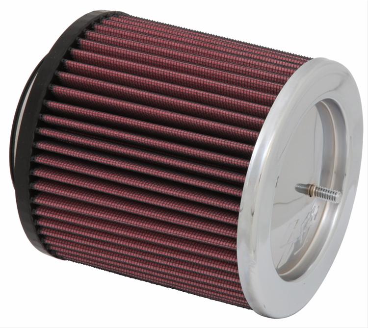 K&N Filters KNRC-5182XD Universal Chrome Air Filter 3"Flg 5"Od X 5"H 5/8 Stud"