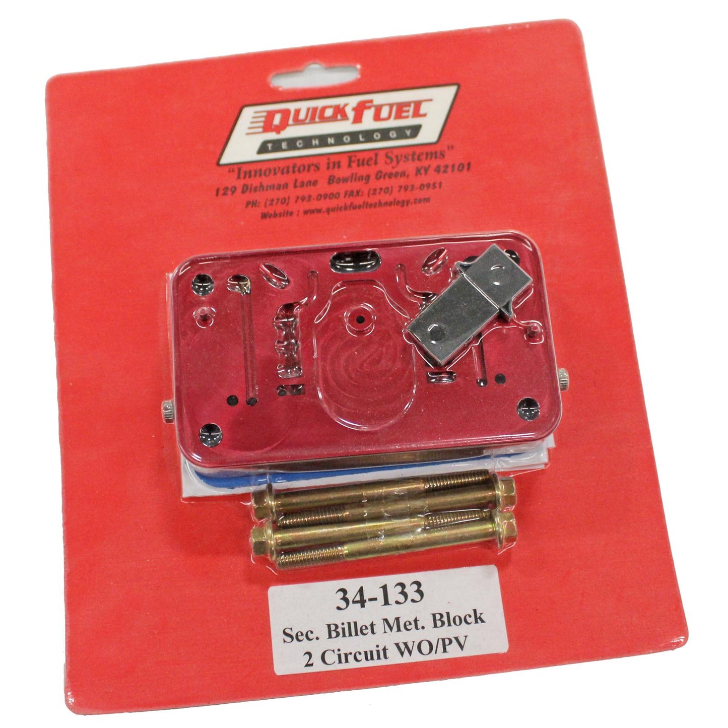 Quick Fuel QFT34-133QFT Sec. Met. Blk. 2Circuit Wo/Pv