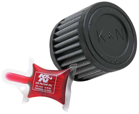 K&N Filters KNRU-1130 Universal Rubber Filter 1-11/16"Flg 3"Od 2-1/2"H"