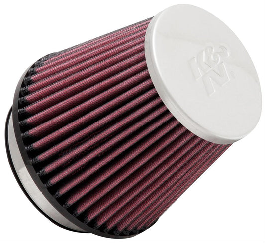 K&N Filters KNRC-9160 Universal Chrome Air Filter 3-1/8"Flg 4-15/16"B 3-1/2"T"