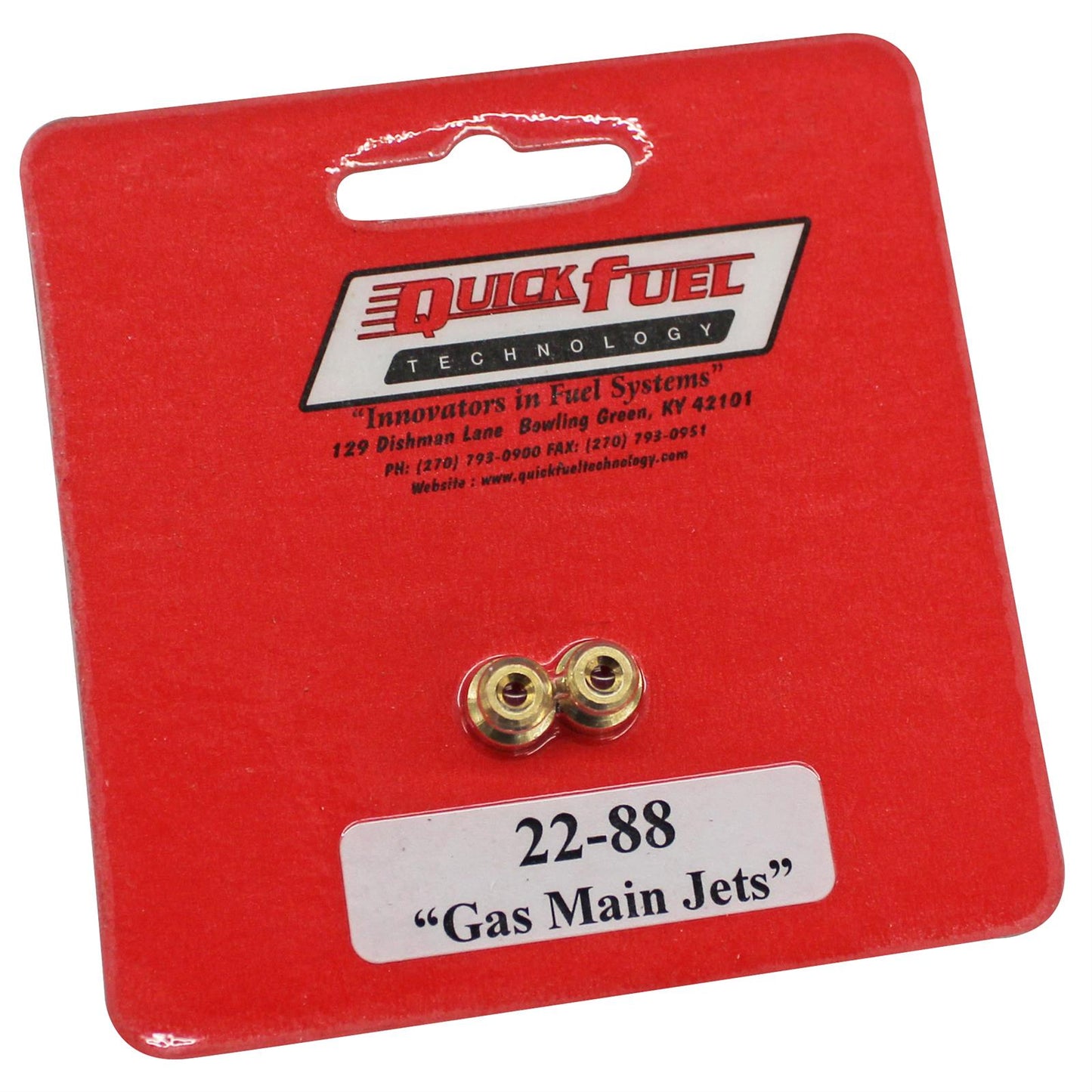 Quick Fuel QFT22-88QFT Gas Main Jets 1/4" #88 Sold In (pair) s