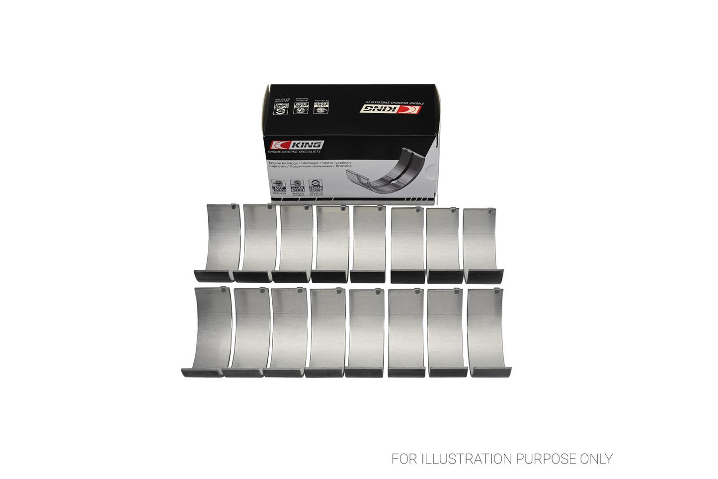 King Engine Bearings KGB-CR806AM030 Con Rod Bearing Chrysler BB Also Fits 426 Hemi (EB3600B8030K)