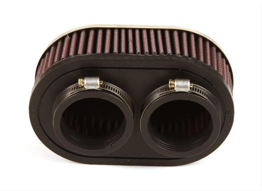 K&N Filters KNRC-2370 Universal Chrome Air Filter 2"Dual 6-1/4 X 4"Od 2"H"
