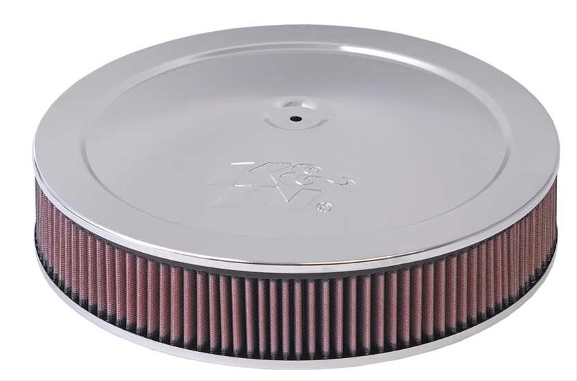 K&N Filters KN60-1400 Custom Air Filter Assembly 5-1/8"Flg 14"D 1-1/2"O/S Flt B"