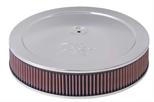 K&N Filters KN60-1400 Custom Air Filter Assembly 5-1/8"Flg 14"D 1-1/2"O/S Flt B"
