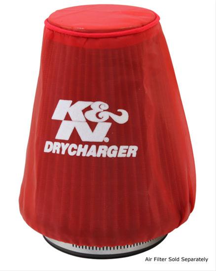 K&N Filters KN22-2030PR Universal Fit Drycharger Round Tapered Red